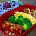 『ピリ辛ポークチャップ』のお弁当＆訂正♪