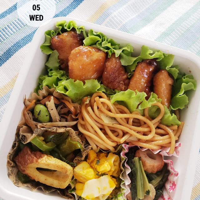 8月5日と8月3日の旦那弁当