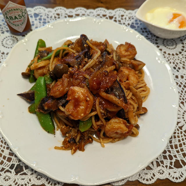 体調不良でパスタ