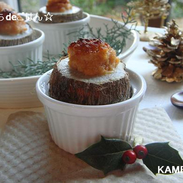 まるごと里芋のたらこグラタン♪前菜にもつまみにも＾＾