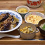 麻婆なす丼定食。
