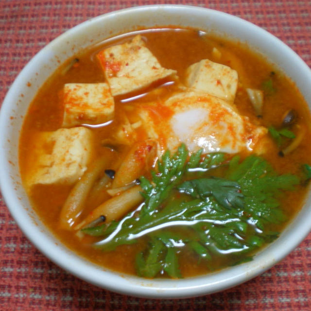 キムチチゲ風スープ