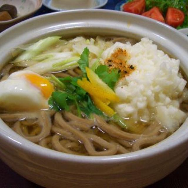 サクサク山かけうどん(蕎麦)!!