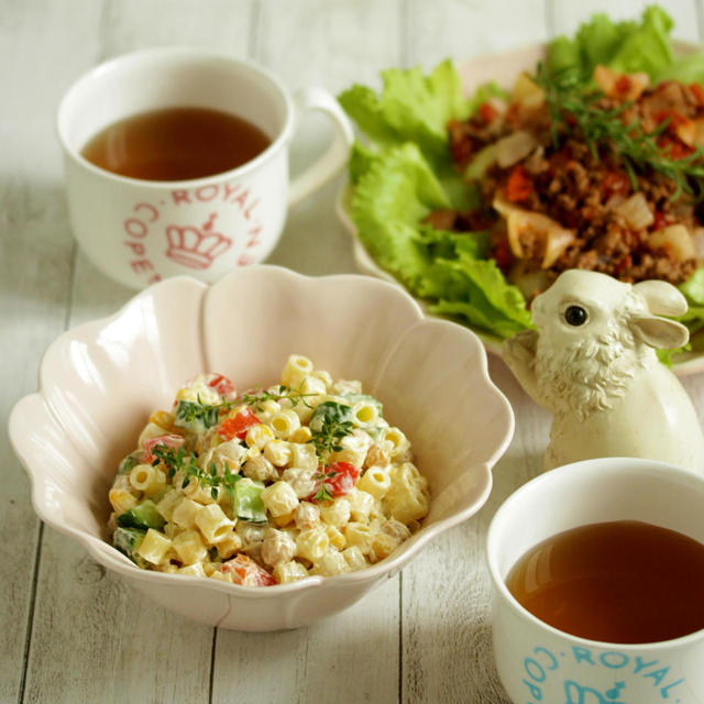 * アネージでパスタサラダ♪