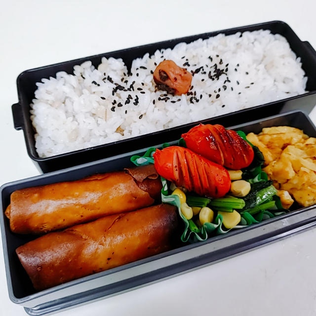 木曜日：昨日の晩ごはん＆今日の夫のサラメシ弁当・朝食‥