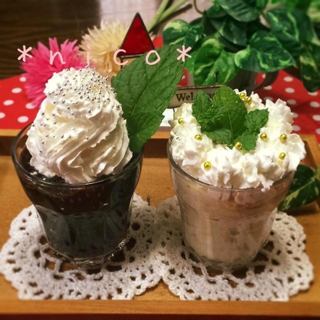 ＊はちみつコーヒーゼリー&豆乳コーヒーパンナコッタ＊