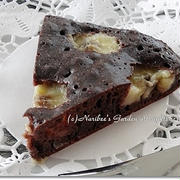 フライパンで焼くチョコバナナケーキ