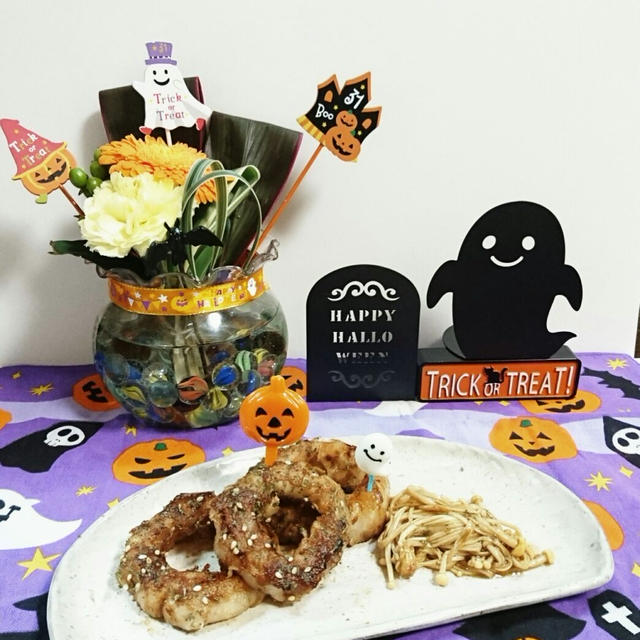 トンデリング♡お弁当のおかずにも♡花と料理で楽しむ♪ハッピーハロウィン