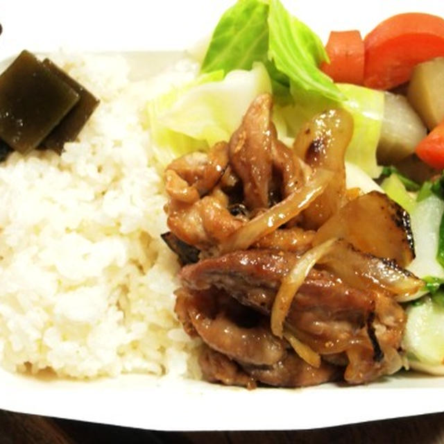 お弁当：豚の生姜焼き