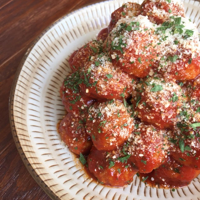 完熟トマトソースで簡単 ご飯がススム ミートボール By Aka Ruさん レシピブログ 料理ブログのレシピ満載