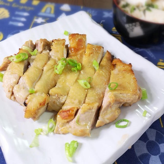 ガツンと食欲をそそる♪鶏もも肉のにんにく味噌焼き