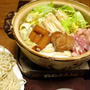 うどんすきの晩ご飯　と　我が家の紅葉　その３