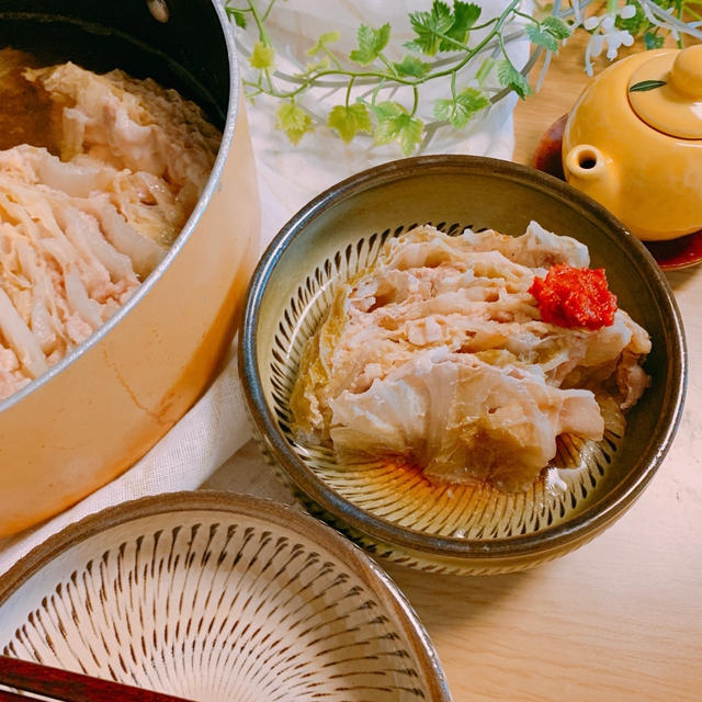 とろ旨〜♡白菜と豚バラ肉のミルフィーユ鍋