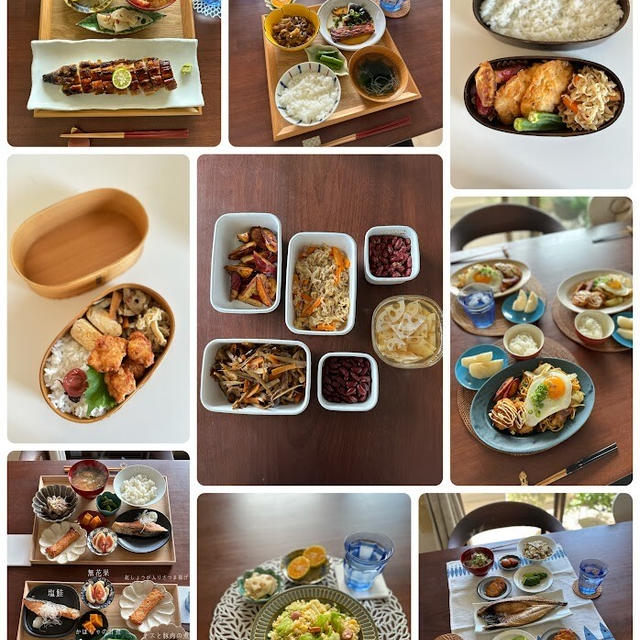 先週1週間の日持ちおかずと、オット用弁当・主婦の一人ランチ・50代夫婦の晩ごはんと六甲道で友人と晩ごはんも！