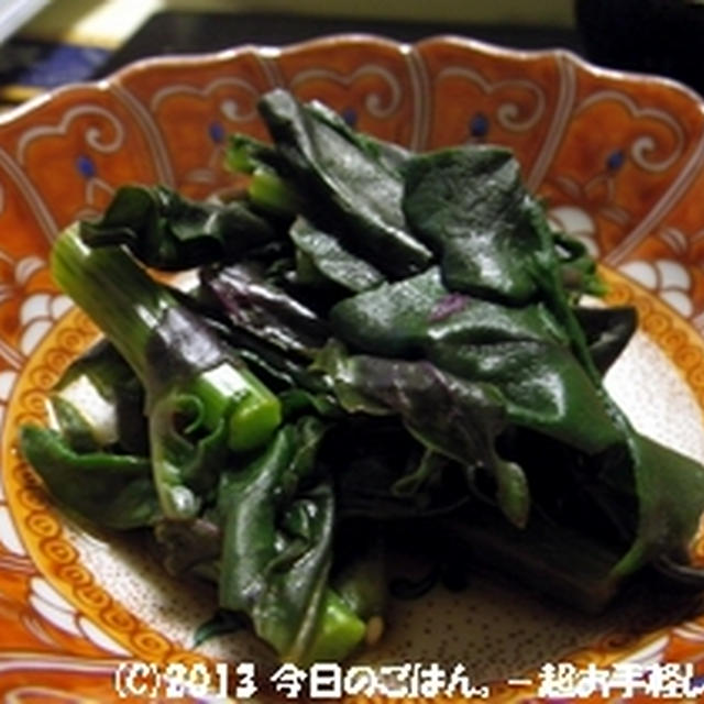 金時草の酢の物　加賀野菜です～(^_-)-☆