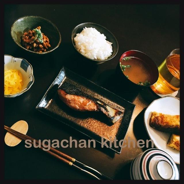 ほっこり和食な朝ごはん(^^)いってらっしゃい〜〜