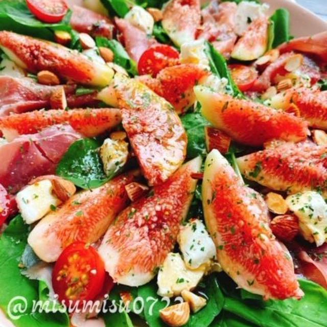 イチジクと生ハムのバルサミコ酢サラダ(動画レシピ)/Figs and Iberian ham salad.