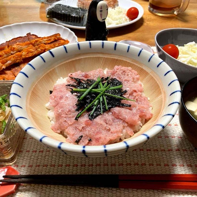 マグロのたたき丼＆我が家のお米事情