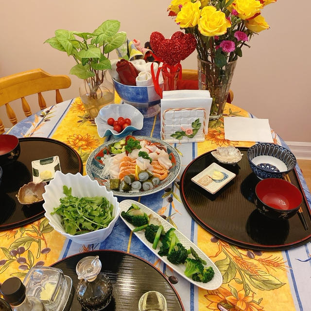 カナダ産ロブスターを刺身に....