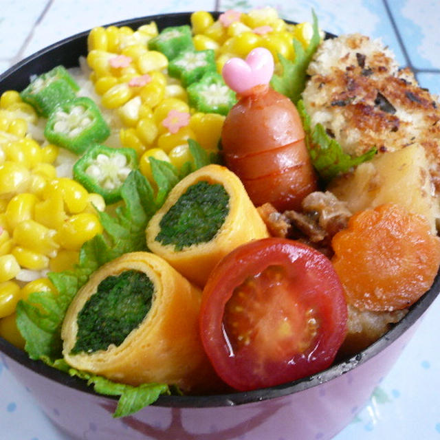 鱧の梅バジルフライ弁当♪