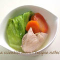 キャベツと鶏肉の優しいスープ