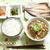 鯵の干物と煮物　豚汁うどんの晩ご飯