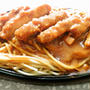 手抜きカツカレースパゲティー