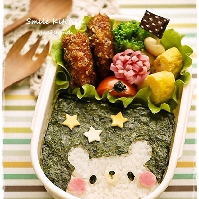 【ぴょっこり！海苔弁くまちゃん】