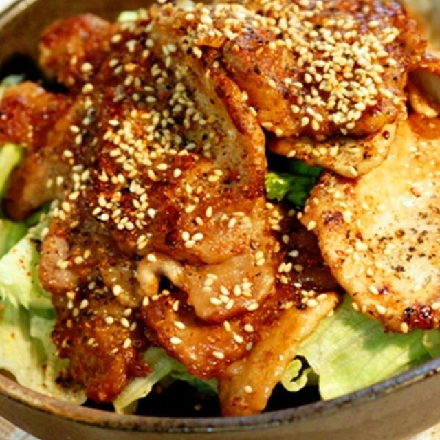 がっつり！豚ロースのオイスター焼肉