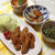 牡蠣フライと蕪蒸し