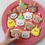 リラックマ型のアレンジでクリスマスクッキー＊レシピ工程動画