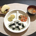 【幼児食】鮭の蒸し焼きの胡麻ダレ&枝豆とひじきのお豆腐ナゲット