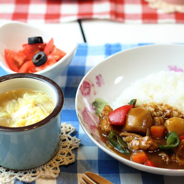 残り物でカレーライス、ごちそうさま賞