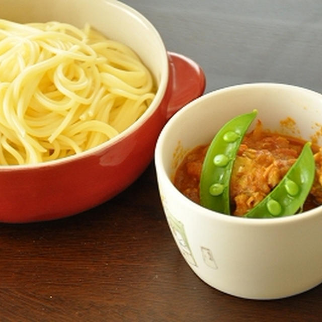 チキンカレーでつけスパゲティ