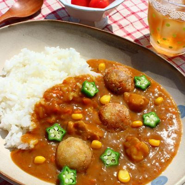 ゴロっとツナじゃがボールカレー！