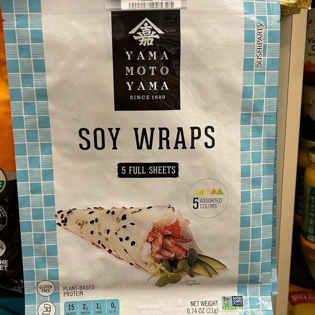 wholefoodsで売っていた山本山　SOY WRAPS