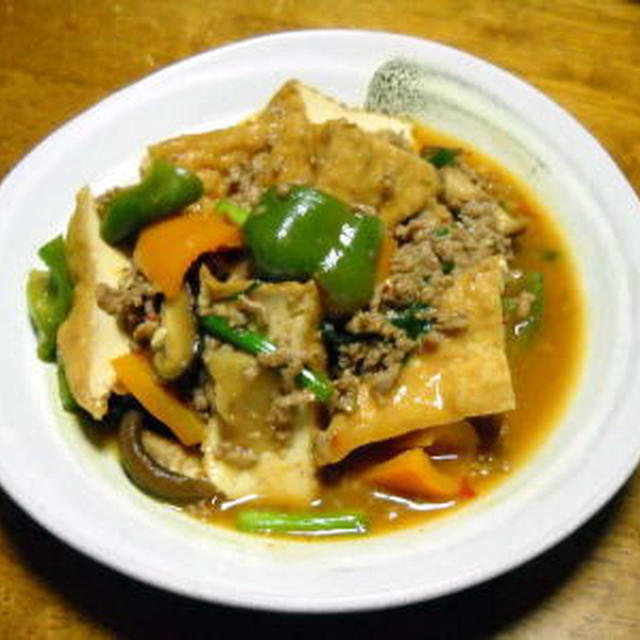 厚揚げの味噌煮