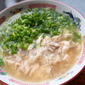 鯛のカマのおだしのラーメン。お魚だけなのに濃厚スープで体にも優しい味のスープ。