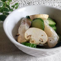 むくみケアに野菜で水分を『きゅうりと鯛のマリネサラダ』のレシピ【宮崎県産のきゅうりが主役】