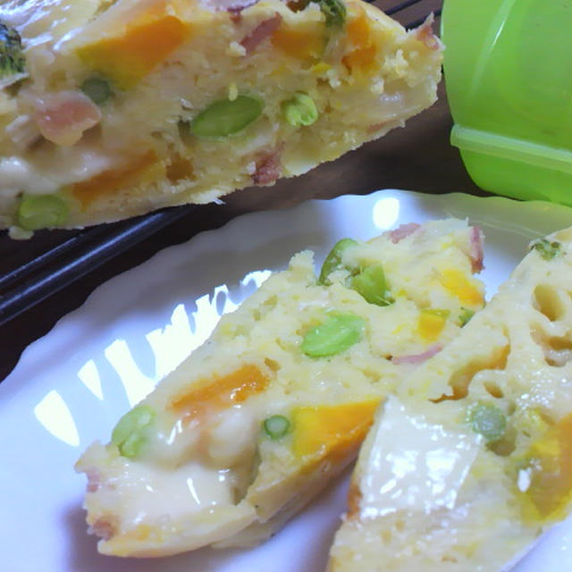 ＊ルクエ～お野菜タップリ&カマンベールチーズ　ケーク・サレ＊