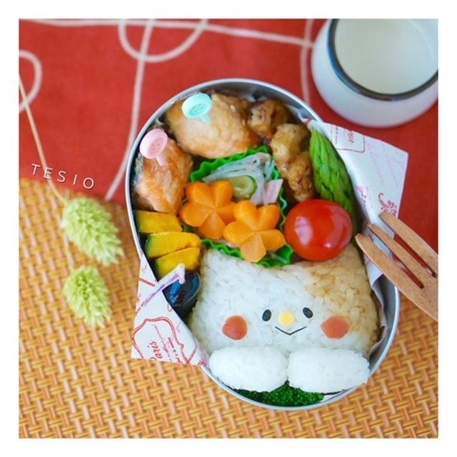 ネコちゃんの鮭弁当