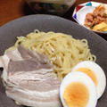 味噌豚骨塩茹で豚つけ麺