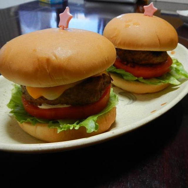 手作りハンバーガー