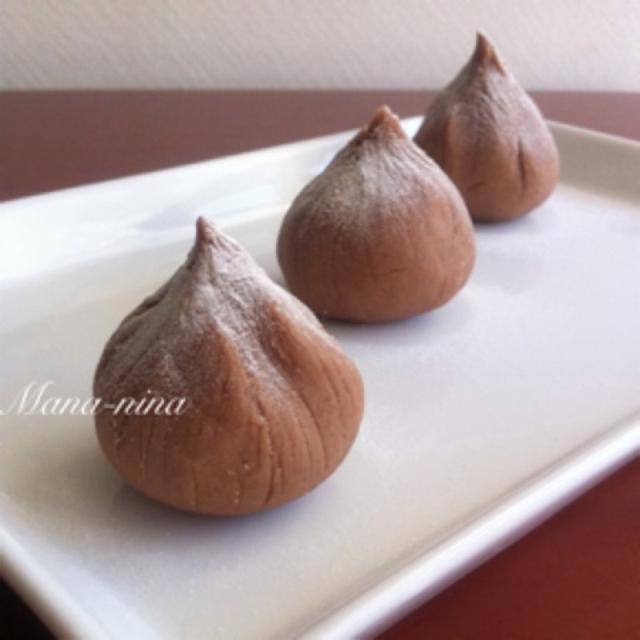 和菓子風◇ごろごろ栗の茶巾絞り