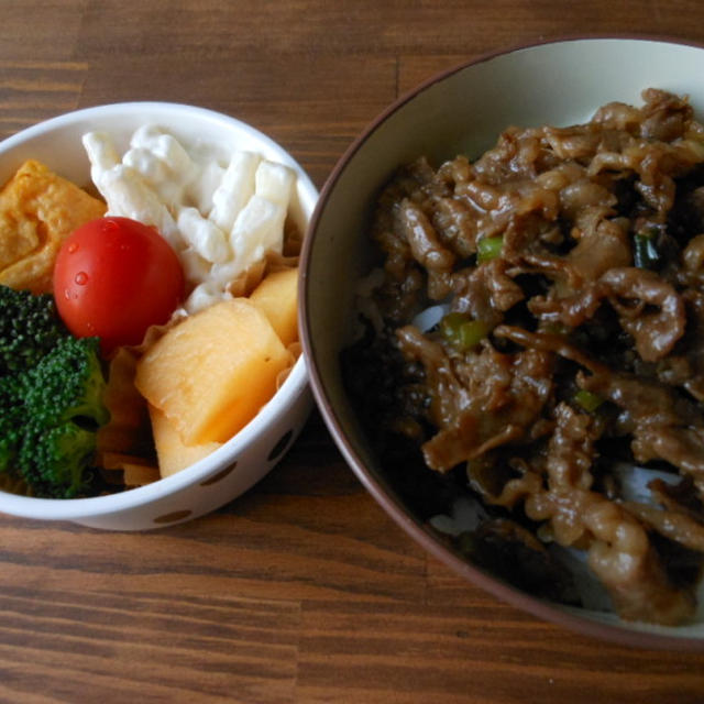 焼肉弁当とガンプラ♫
