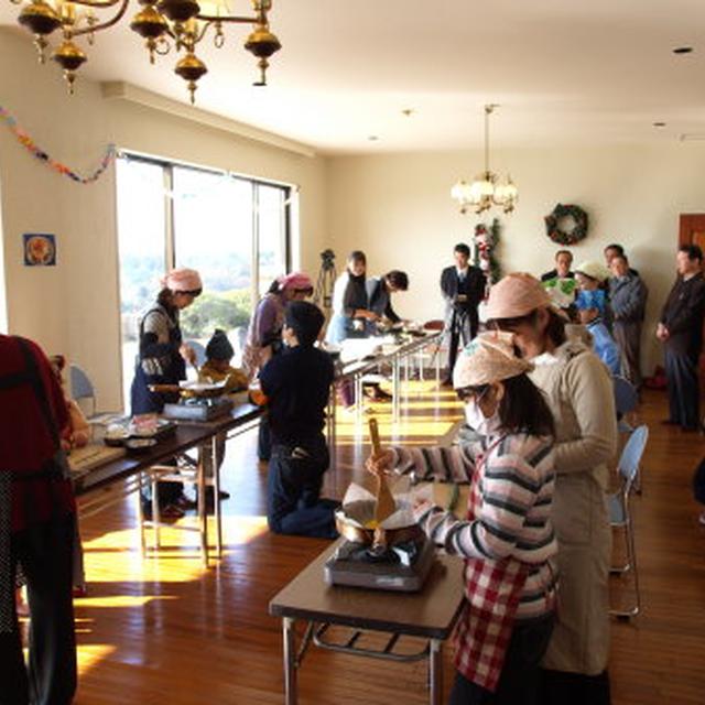 第1回料理教室　親子で作るクリスマス寿司ケーキ　＆　六田旭豆