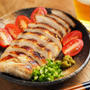 鶏むね肉のぽん酢漬けのフライパン焼き