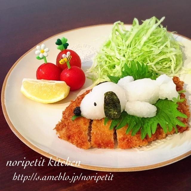 ひと手間deふわふわパンケーキ♡と さっぱり大根おろしスヌーピー&ミルフィーユカツ♡