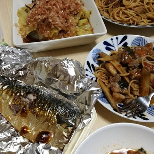 旦那めし#107 また旨いパスタができたな。