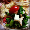 菜の花と塩麹ササミソテーの春野菜サラダ by SHIMAさん